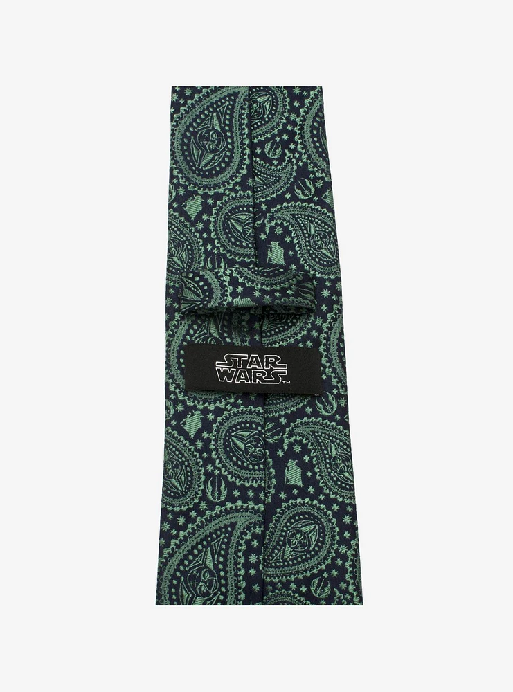 Star Wars Yoda Green Paisley Tie