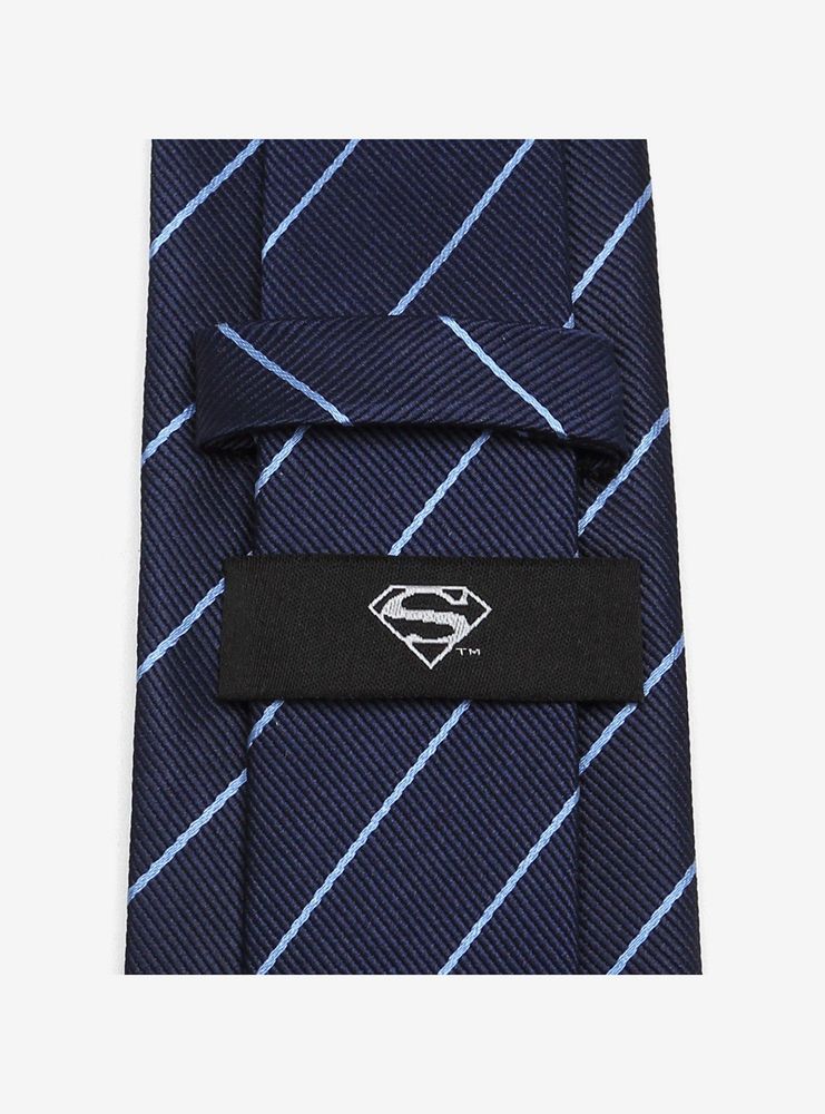 DC Comics Superman Daily Planet Navy Stripe Tie