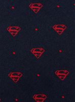 DC Comics Superman Shield Navy and Red Dot Tie