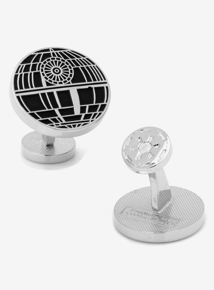 Star Wars Recessed Matte Death Star Cufflinks