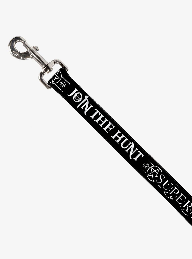 Supernatural Join The Hunt Logo Pentagram Dog Leash