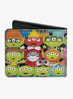 Disney Pixar Toy Story Aliens Character Cosplay Mashup Bi-fold Wallet