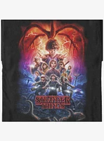 Stranger Things Group Pumpkins Poster Womens T-Shirt