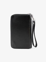 Disney Signature D Monogram Black Zip Around Wallet