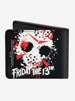 Friday the 13th Jason Mask Splatter Bifold Wallet