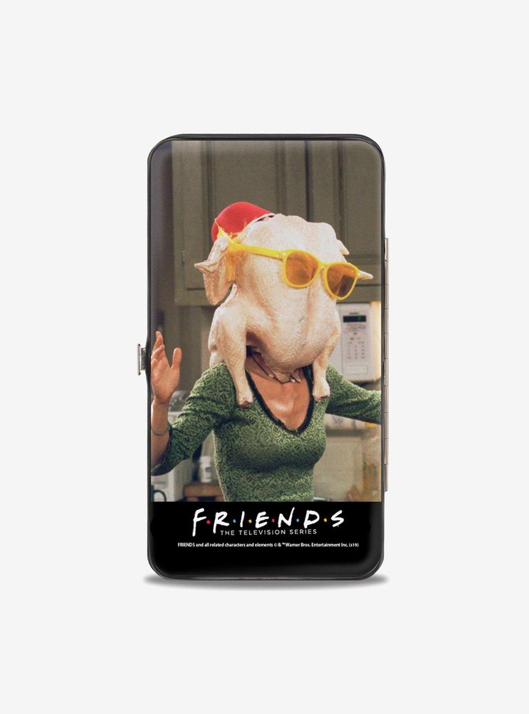 Friends Monicas Turkey Head and Chandler Pose Hinge Wallet