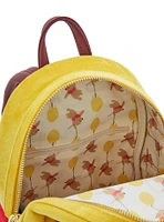 Loungefly Disney Winnie the Pooh Floral Crown Flocked Mini Backpack - BoxLunch Exclusive