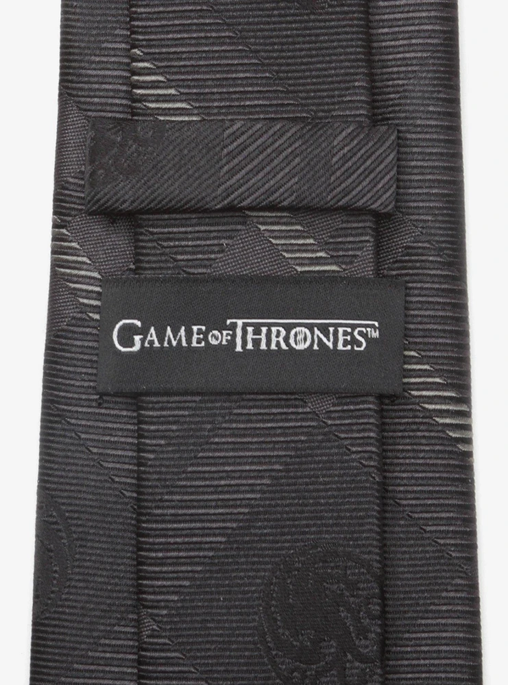 Game of Thrones Targaryen Dragon Plaid Silk Tie