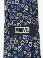 Marvel X-Men Floral Navy Tie