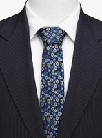 Marvel X-Men Floral Navy Tie