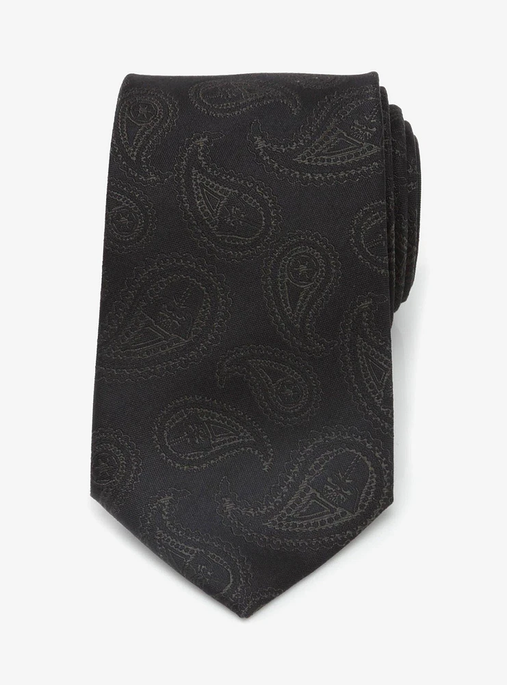 Star Wars Darth Vader Paisley Black Silk Tie