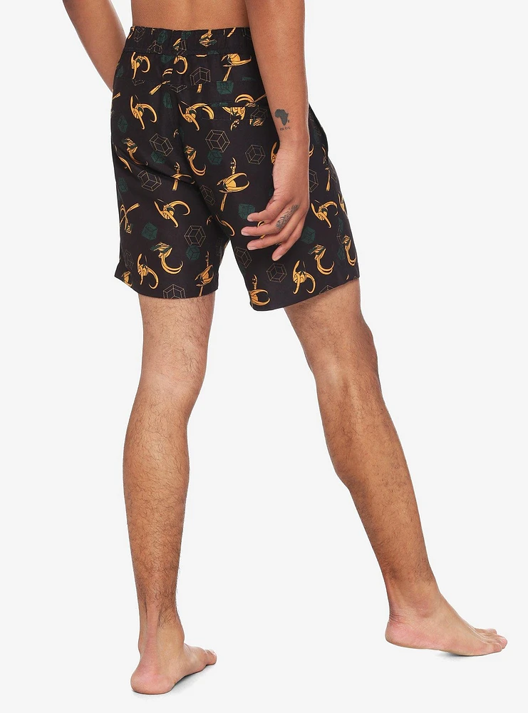 Marvel Loki Helmet Swim Trunks