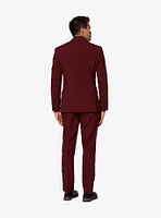 Opposuits Men's Blazing Burgundy Solid Color Suit