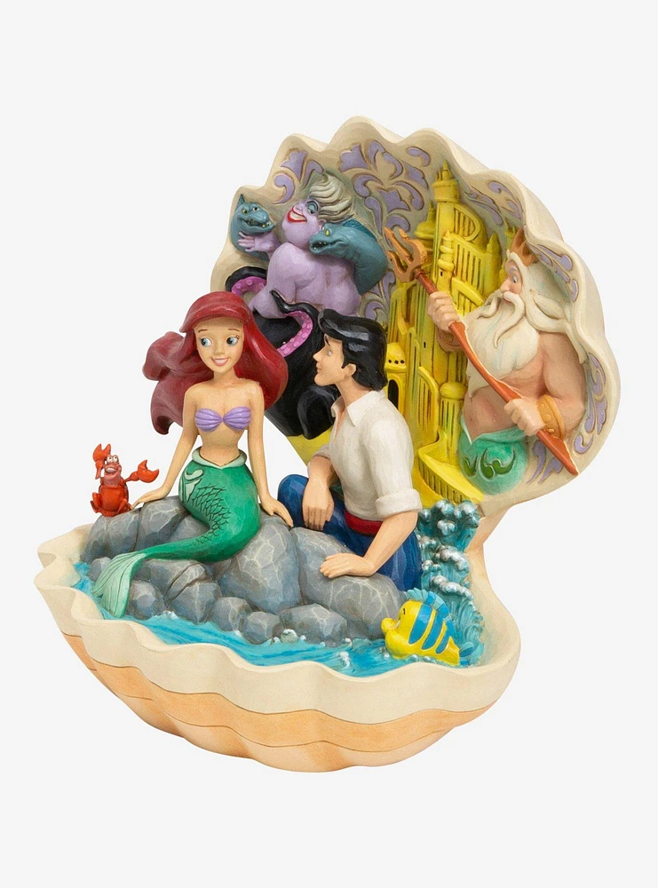 Disney The Little Mermaid Shell Scene Figure