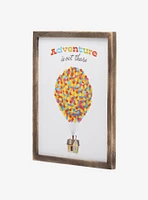 Disney Pixar Up Adventure Is Out There Framed Wood Wall Decor