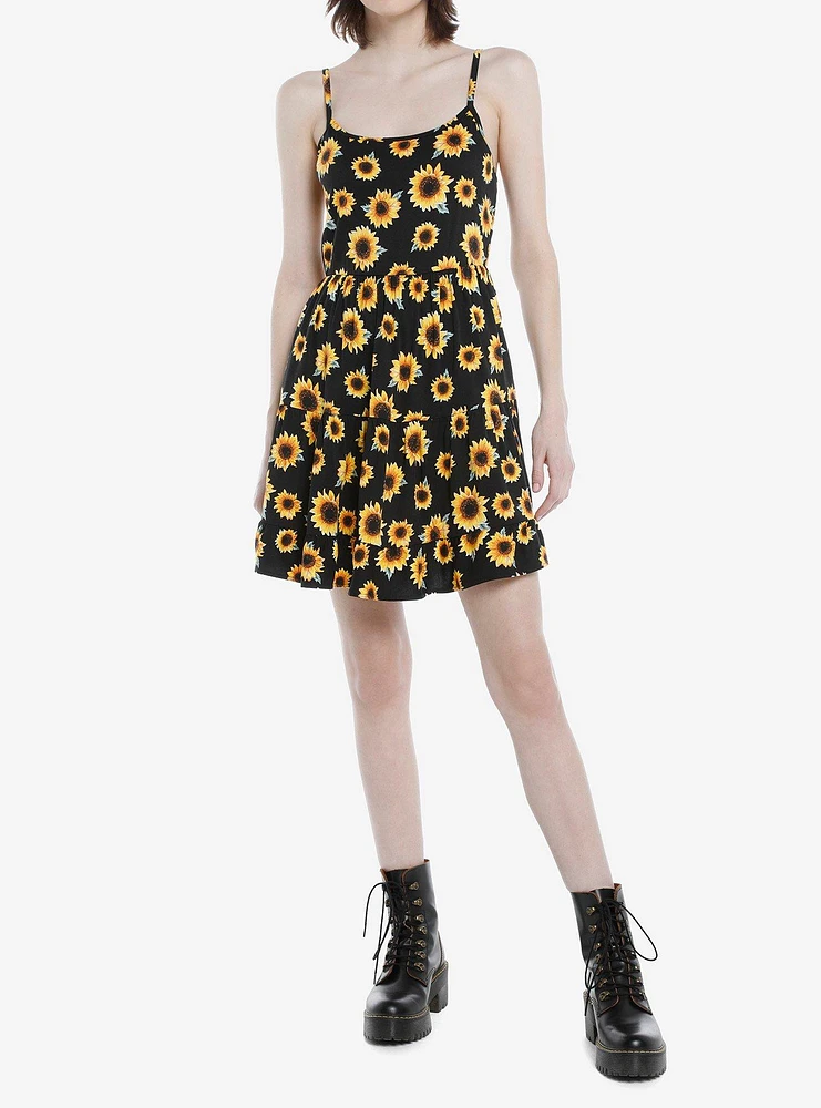 Sunflower Tiered Strappy Dress