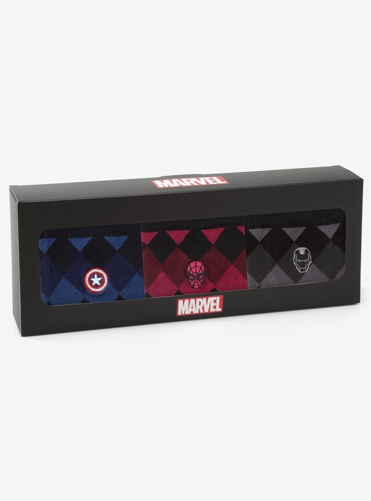 Marvel Argyle Socks 3 Pack Gift Set
