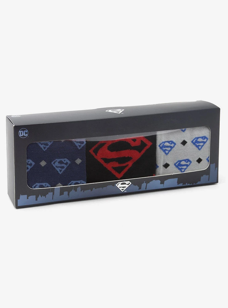 DC Comics Superman 3 Pair Sock Gift Set