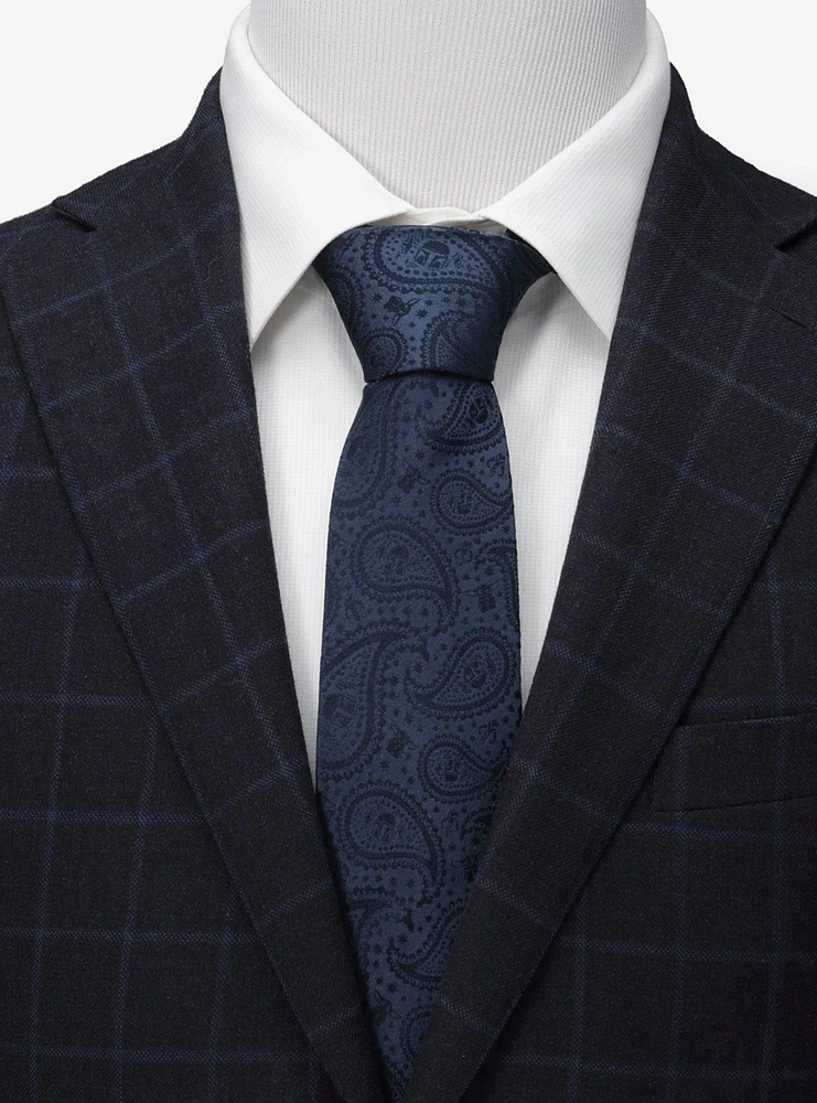 Star Wars Mandalorian The Child Paisley Navy Tie