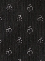 Star Wars Mandalorian Black Silk Tie