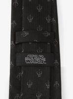 Star Wars Mandalorian Black Silk Tie