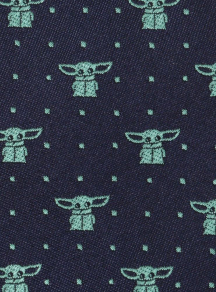 Star Wars The Mandalorian The Child Dotted Navy Youth Tie