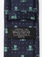 Star Wars The Mandalorian The Child Dotted Navy Youth Tie