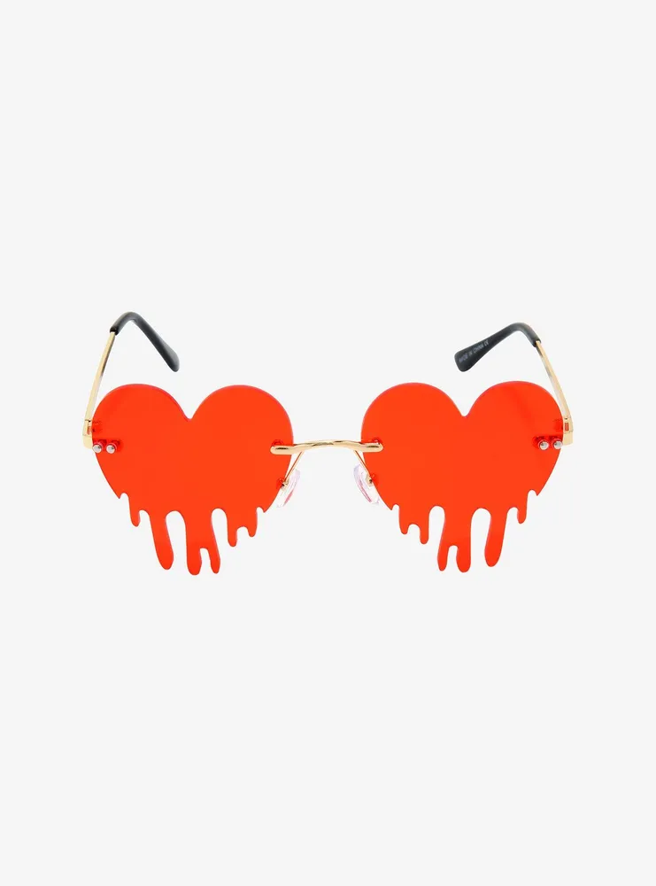 Red Heart Drip Sunglasses