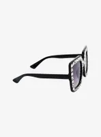 Black Oversized CZ Sunglasses