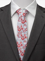 Star Wars The Mandalorian Holiday Red Tie