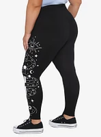 Snake Dagger Celestial Leggings Plus Size