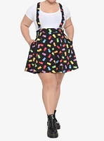 Candy Bear Suspender Skirt Plus Size