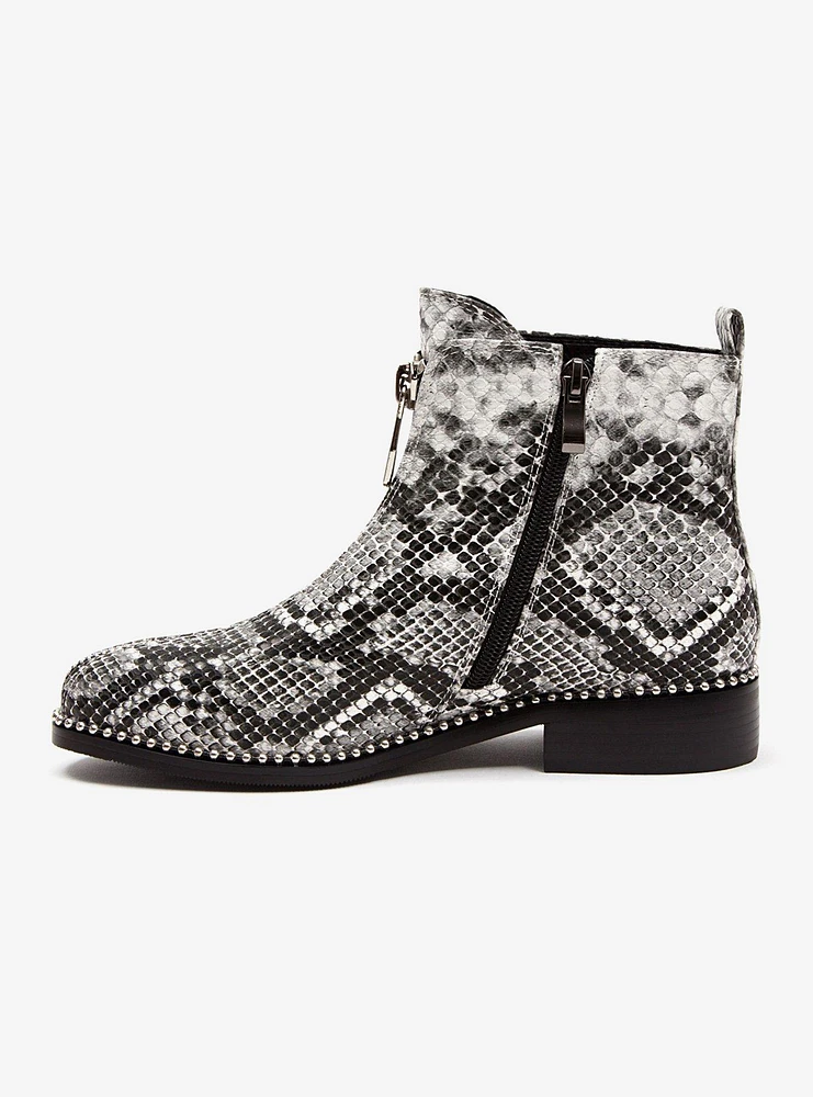 Zippy Snake Stud Bootie