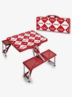 Coca-Cola Checkered Picnic Table