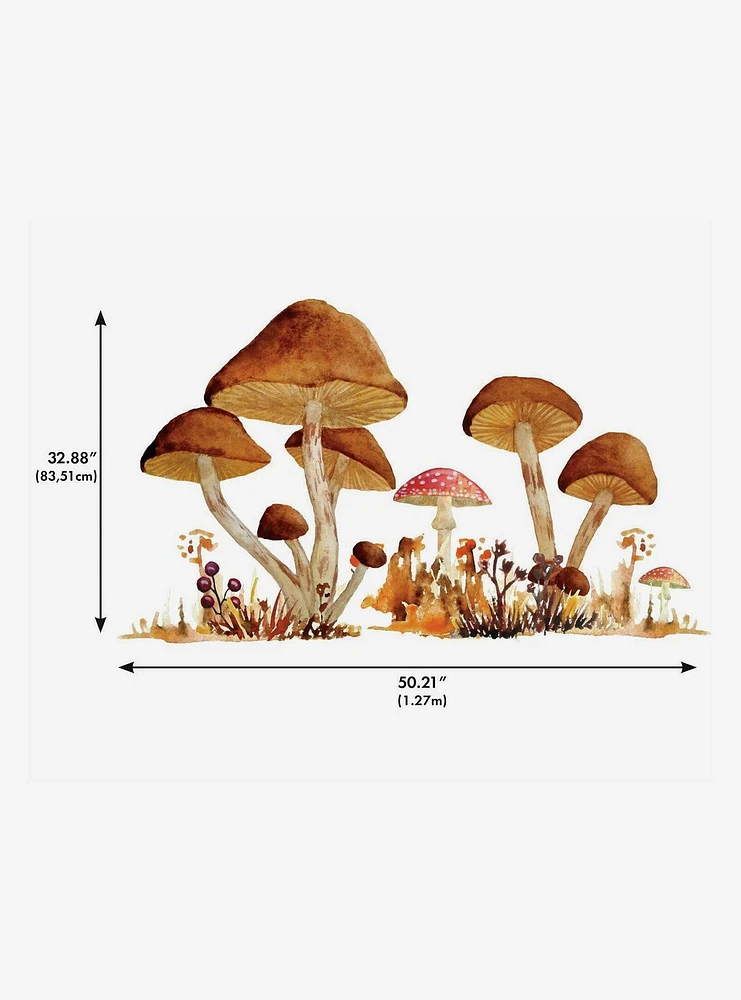 Mushroom Giant Peel And Stick Wall Decals