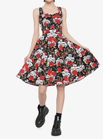 Roses and Skulls Retro Dress