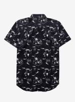 Disney The Nightmare Before Christmas Scenic Woven Button-Up - BoxLunch Exclusive