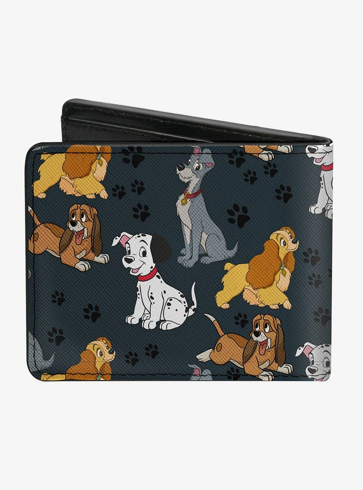 Disney Dogs Collage Paws Bifold Wallet