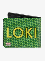 Marvel Loki Kawaii Monogram Bifold Wallet
