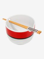 Pokémon Pokéball Ramen Bowl with Chopsticks