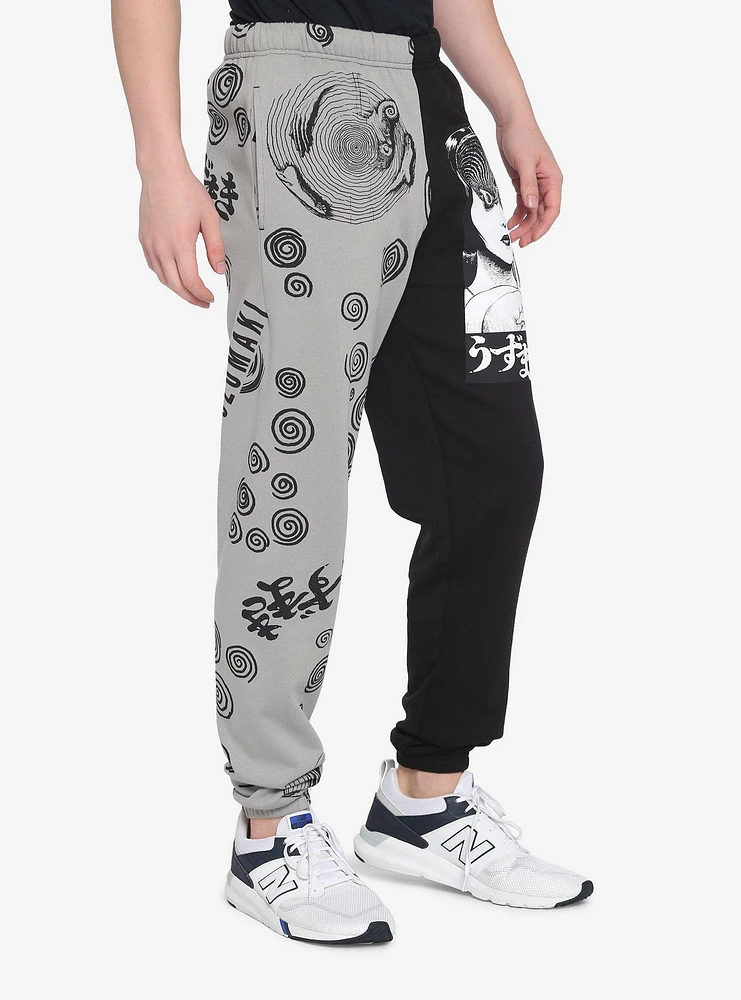 Junji Ito Uzumaki Split Leg Girls Sweatpants