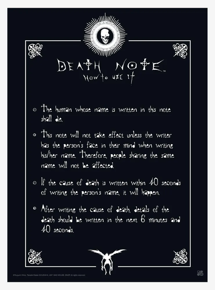 Death Note Poster Set