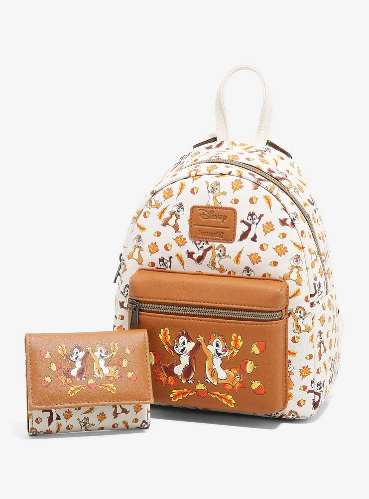 Loungefly Disney Chip 'N Dale Fall Mini Backpack