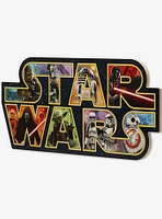 Star Wars Logo Collage Wood Wall Décor