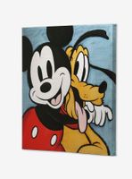 Disney Mickey Mouse And Pluto Canvas Wall Décor