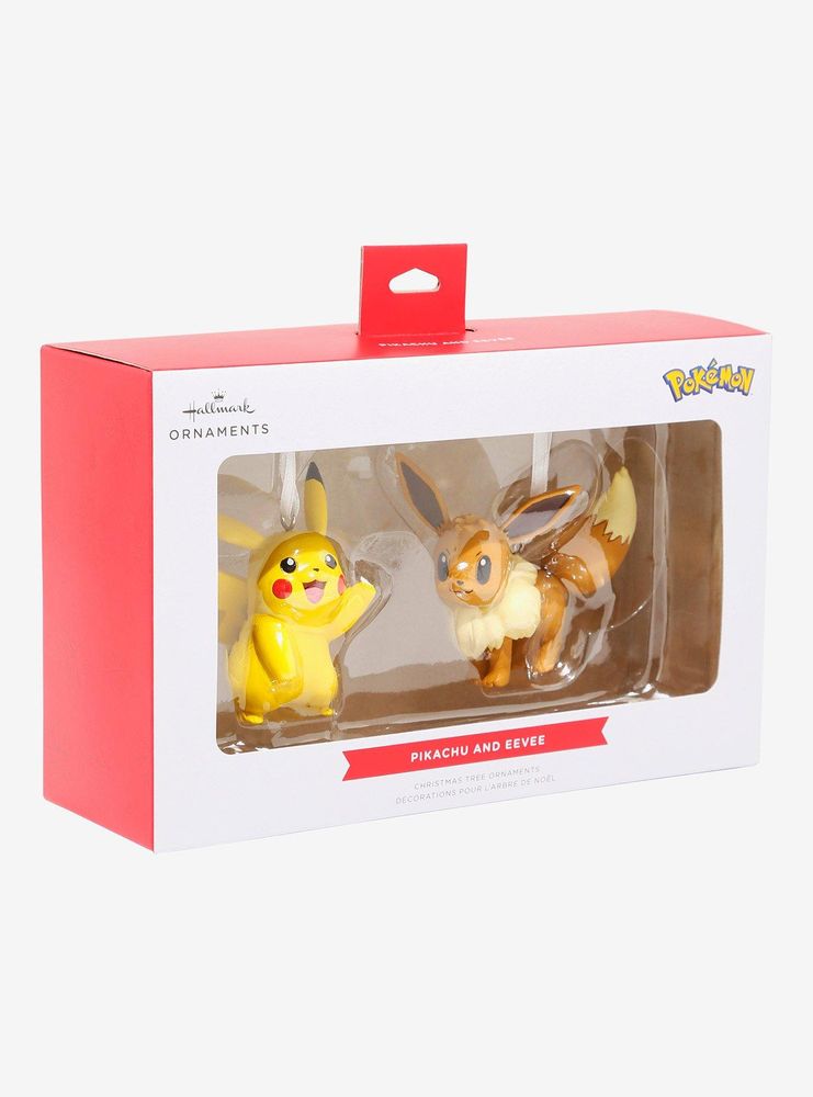 Pokémon Pikachu & Eevee Ornament Set