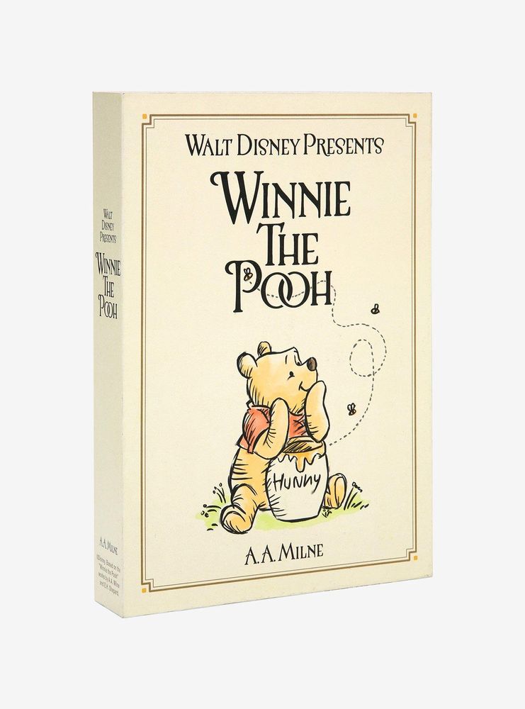 Disney Winnie the Pooh Vintage-Style Wood Block
