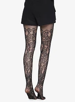 Floral Vine Fishnet Tights