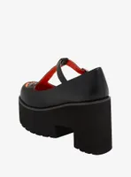 Pumpkin T-Strap Platform Mary Janes