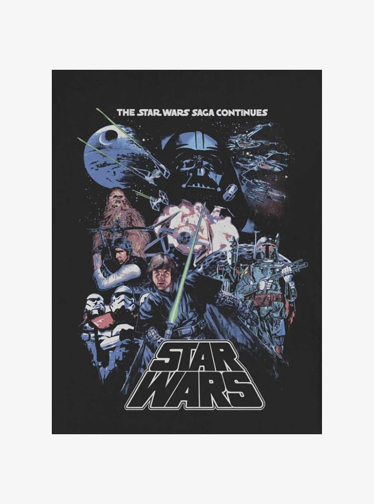 Star Wars Episode V The Empire Strikes Back Saga Group Poster Sweatshirt